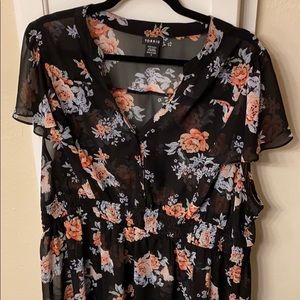 TORRID Flattering Sheer Floral Top